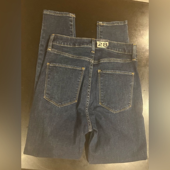Gap Sky High Rise True Skinny Jeans in Dark Indigo. Size 28, 6 Regular. NWT. - Picture 7 of 7